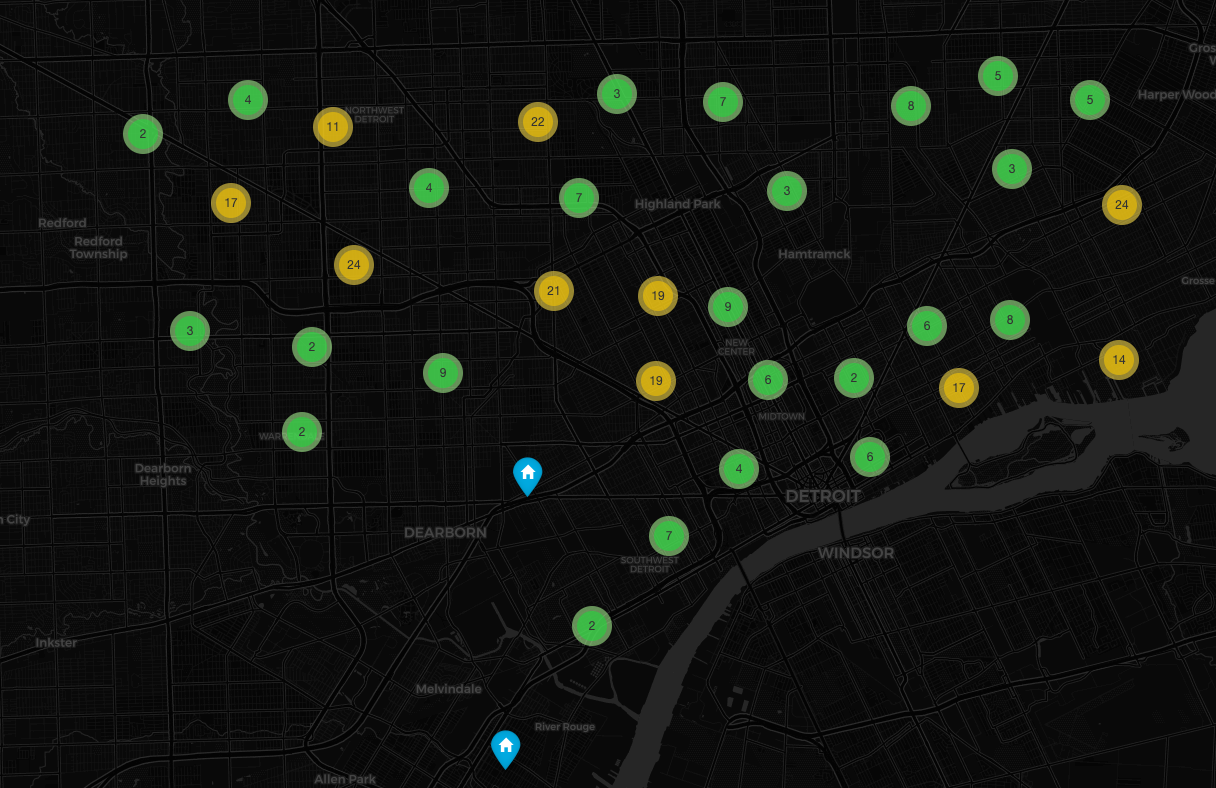 Detroit Addresses